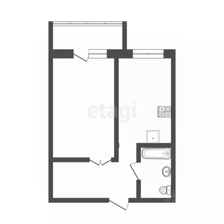 1-к кв. Алтайский край, Бийск ул. Михаила Митрофанова, 2/2 (37.7 м) - Фото 1