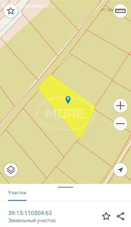 Участок в Калининград, СНТ Дружба-1, Центральный проезд, 63 (5.94 м) - Фото 0