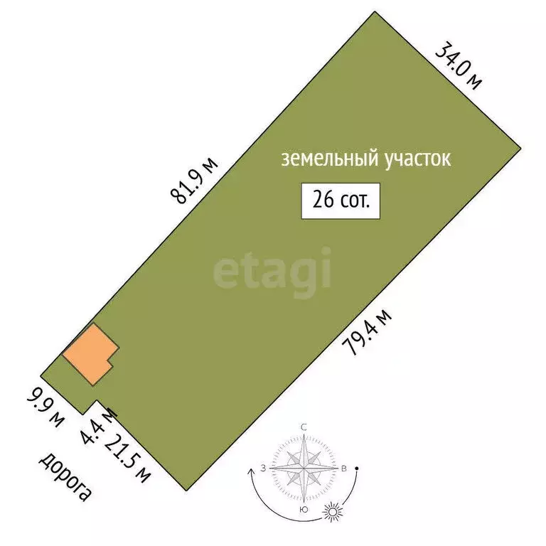 Участок в Свердловская область, Талицкий муниципальный округ, деревня ... - Фото 1