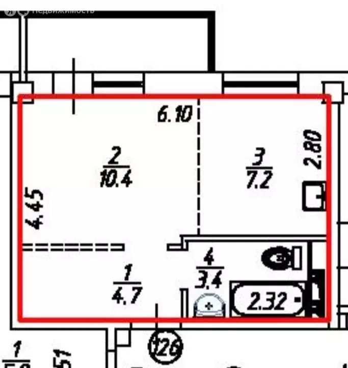 1-комнатная квартира: Иркутск, улица Варламова, 108 (30.7 м) - Фото 1