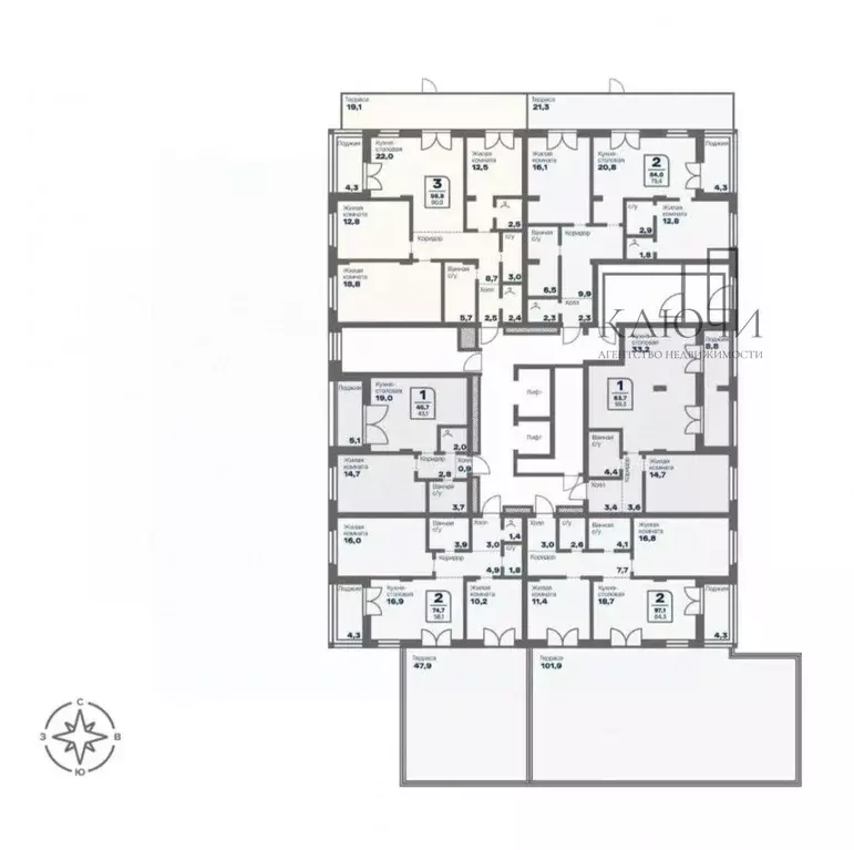 2-к кв. Челябинская область, Магнитогорск Советская ул., 132с1 (59.3 ... - Фото 1