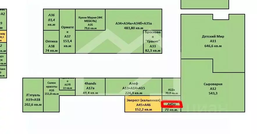 Торговая площадь в Москва Дубравная ул., 51с1 (71 м) - Фото 2