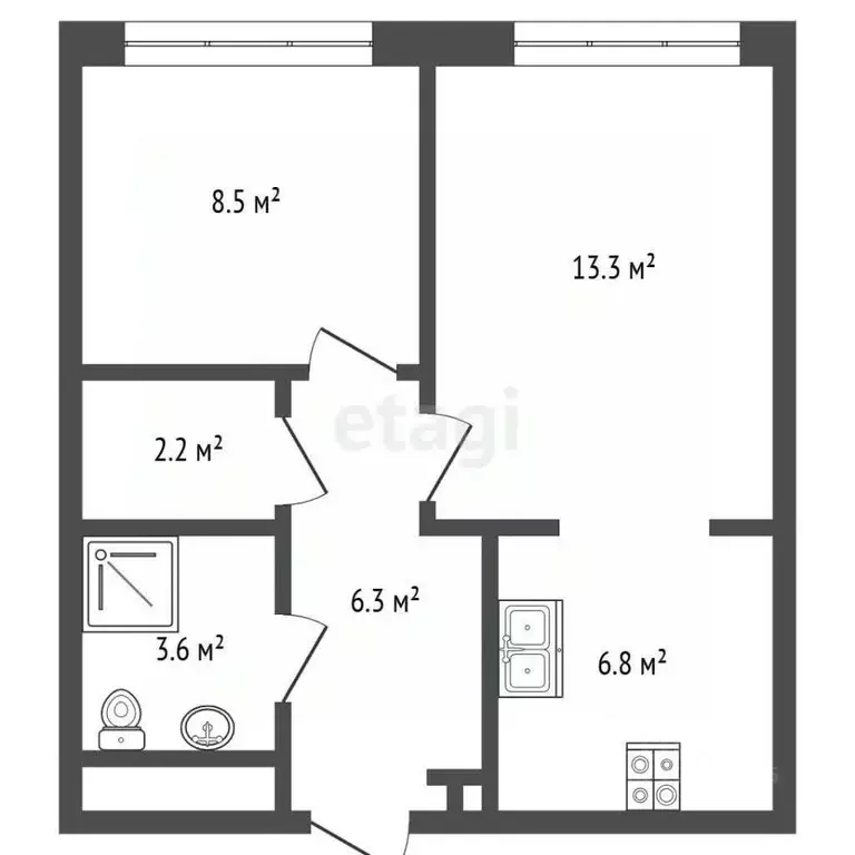 1-к кв. Москва Тагильская ул., 4В (41.9 м) - Фото 1