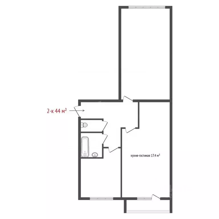 Комната Свердловская область, Среднеуральск ул. Бахтеева, 18 (17.4 м) - Фото 2
