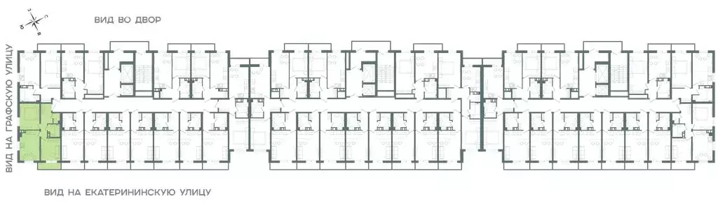 2-комнатная квартира: Мурино, Екатерининская улица, 11 (42.3 м) - Фото 1