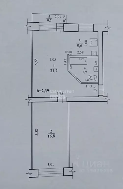 2-к кв. Забайкальский край, Чита Ленинградская ул., 79 (48.5 м) - Фото 1