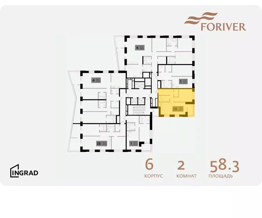 1-к кв. Москва ул. Эдуарда Стрельцова, 2к2 (57.05 м) - Фото 1