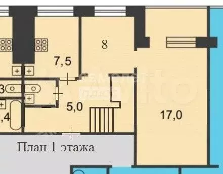 4-к. квартира, 69,1 м, 9/9 эт. - Фото 0