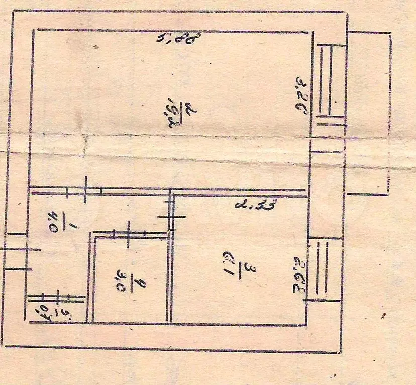 1-к. квартира, 33 м, 5/5 эт. - Фото 0