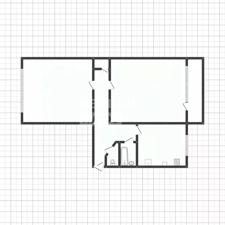 2-к кв. Липецкая область, Липецк ул. Зегеля, 11 (47.7 м) - Фото 1