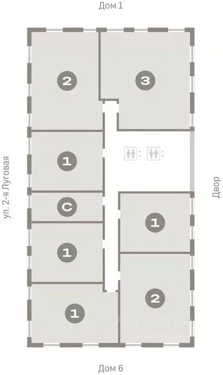 2-к кв. Тюменская область, Тюмень Мысовская ул., 26к2 (73.78 м) - Фото 1