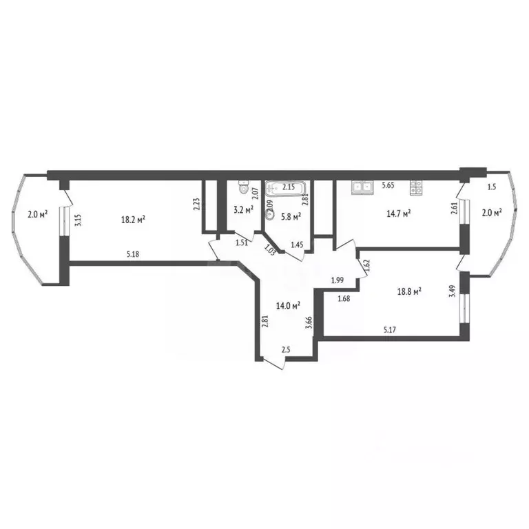 2-к кв. Крым, Алушта ул. Школьная (74.7 м) - Фото 2