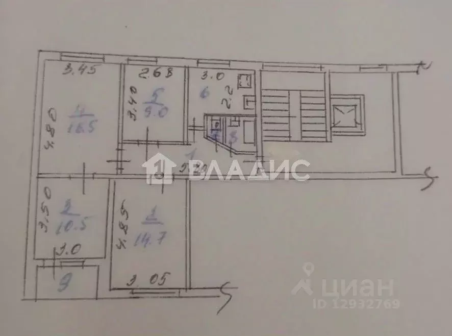 4-к кв. Пензенская область, Пенза Тернопольская ул., 3 (69.6 м) - Фото 1