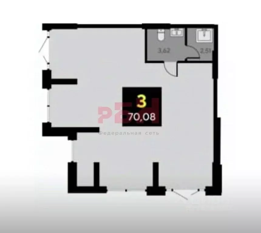 Торговая площадь в Тюменская область, Тюмень ул. Первооткрывателей, 8 ... - Фото 1