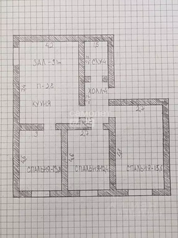3-к кв. Дагестан, Дербент ул. Сальмана, 89/2 (83.0 м) - Фото 2