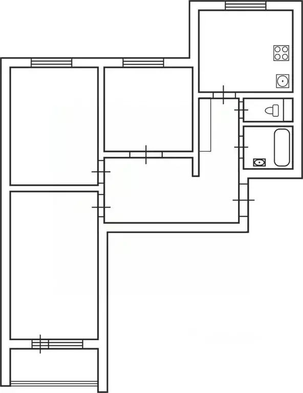 3-к кв. Москва Сельскохозяйственная ул., 18К3 (75.0 м) - Фото 2