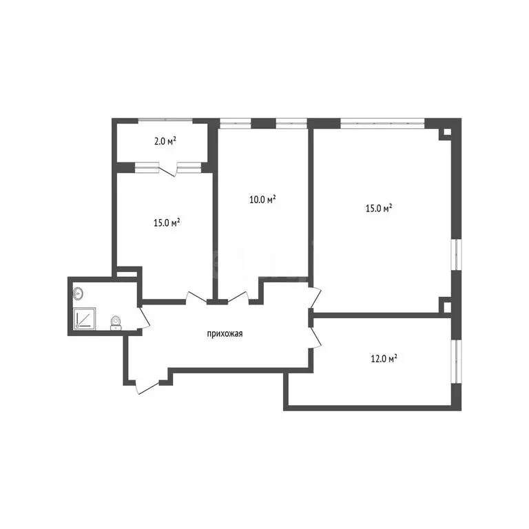 3-комнатная квартира: Севастополь, Парковая улица, 14к1 (83.3 м) - Фото 1