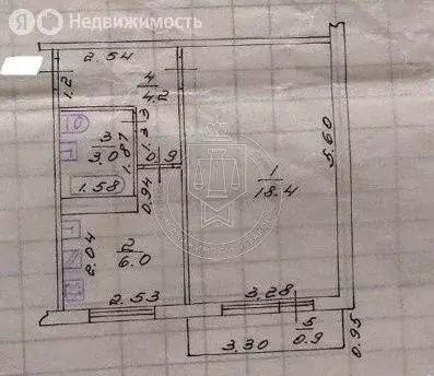 1-комнатная квартира: Казань, улица Нурсултана Назарбаева, 62 (32.5 м) - Фото 1