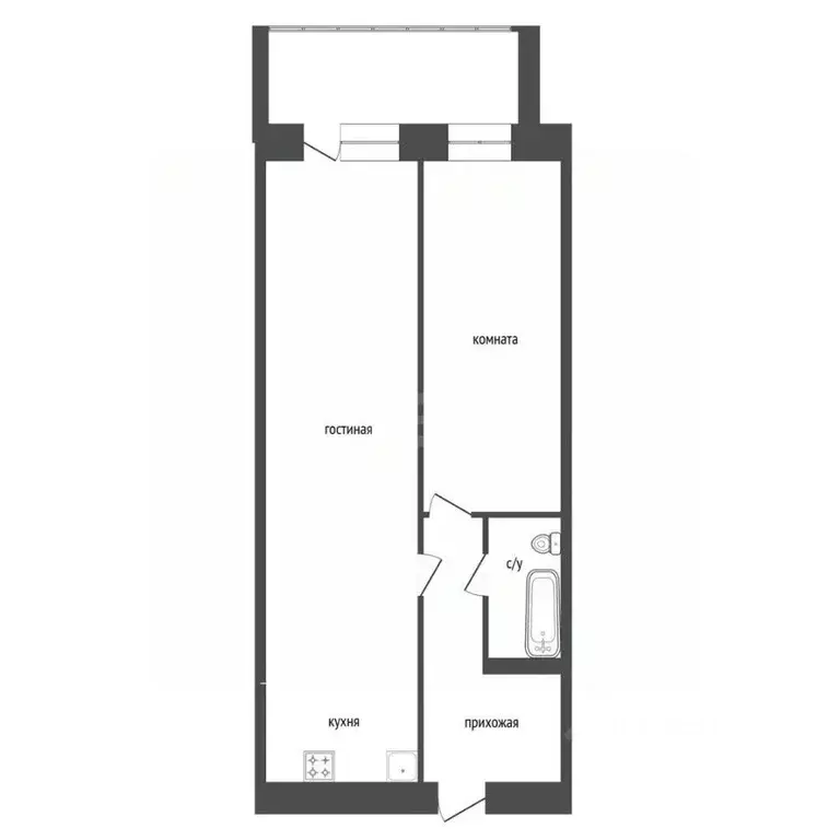 2-к кв. Башкортостан, Уфимский район, с. Миловка ул. Белорусская, 2 ... - Фото 2