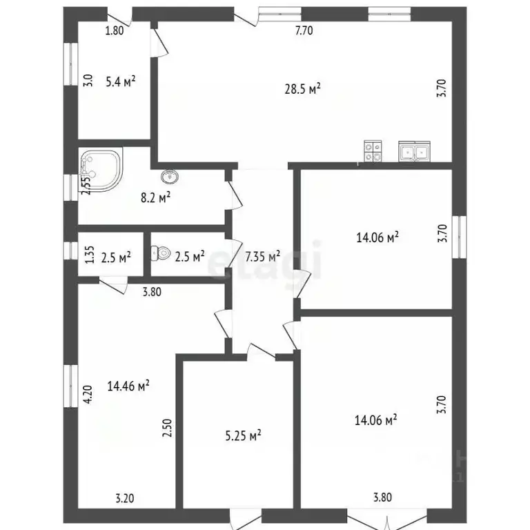 Дом в Пермский край, Пермский муниципальный округ, Западный кв-л ул. ... - Фото 1