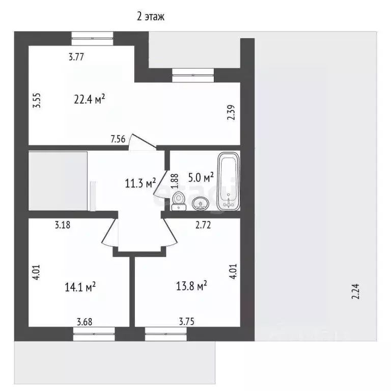 Дом в Ярославская область, Ярославский муниципальный округ, д. ... - Фото 2