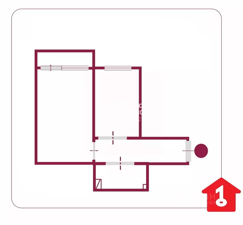1-к кв. Омская область, Омск ул. 11-я Ремесленная, 25 (44.2 м) - Фото 2
