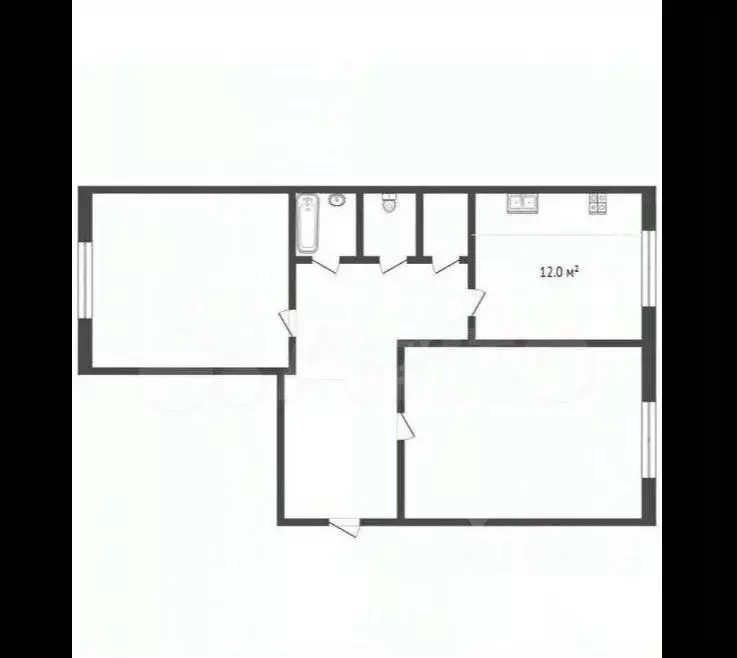 2-к кв. Костромская область, Кострома ул. Титова, 6 (61.7 м) - Фото 2