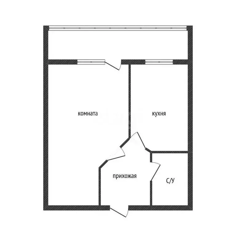 1-комнатная квартира: Новая Адыгея, Бжегокайская улица, 31/9к1 (23.3 ... - Фото 1