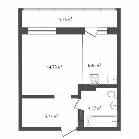 1-к кв. Кемеровская область, Кемерово просп. Шахтеров, 92 (31.2 м) - Фото 2
