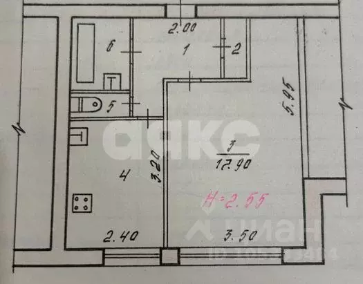 1-к кв. Волгоградская область, Волгоград Алексеевская ул., 50 (34.3 м) - Фото 2