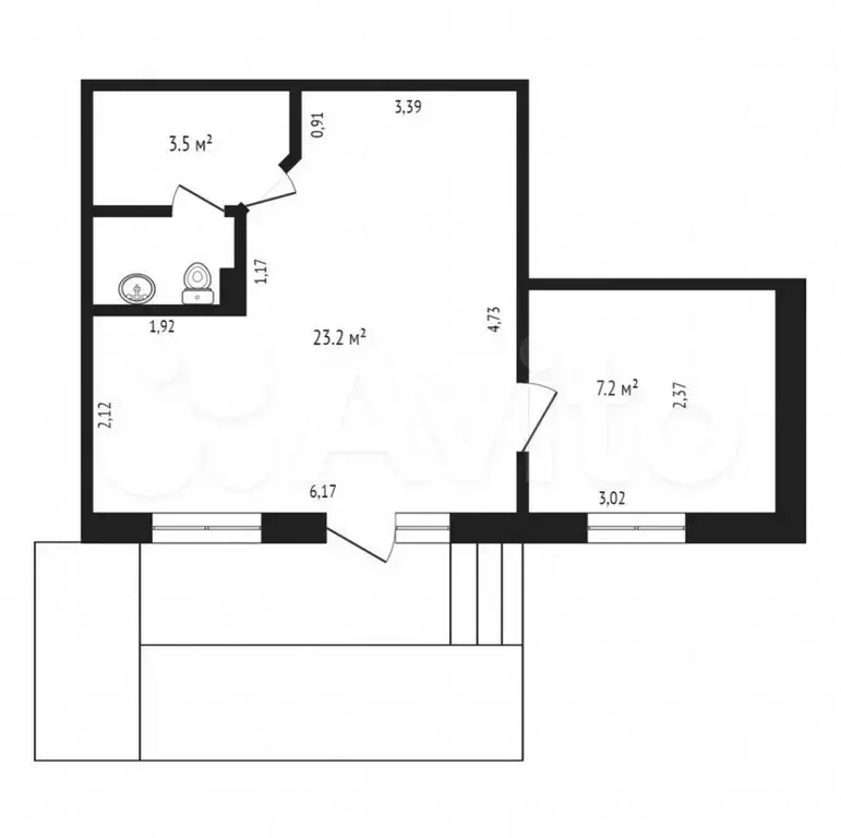 Продам помещение свободного назначения, 35.6 м - Фото 0