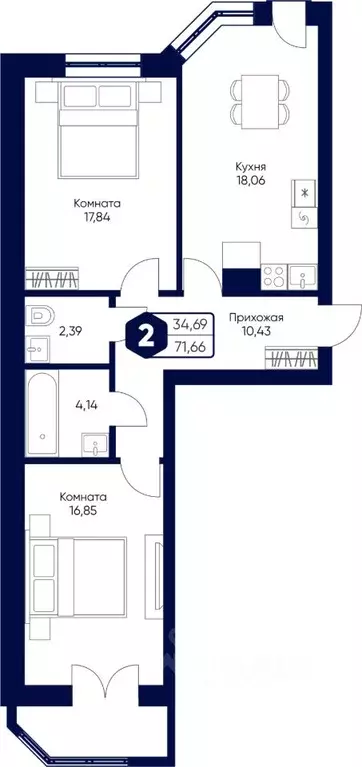 2-к кв. Московская область, Дмитровский городской округ, с. Озерецкое, ... - Фото 0