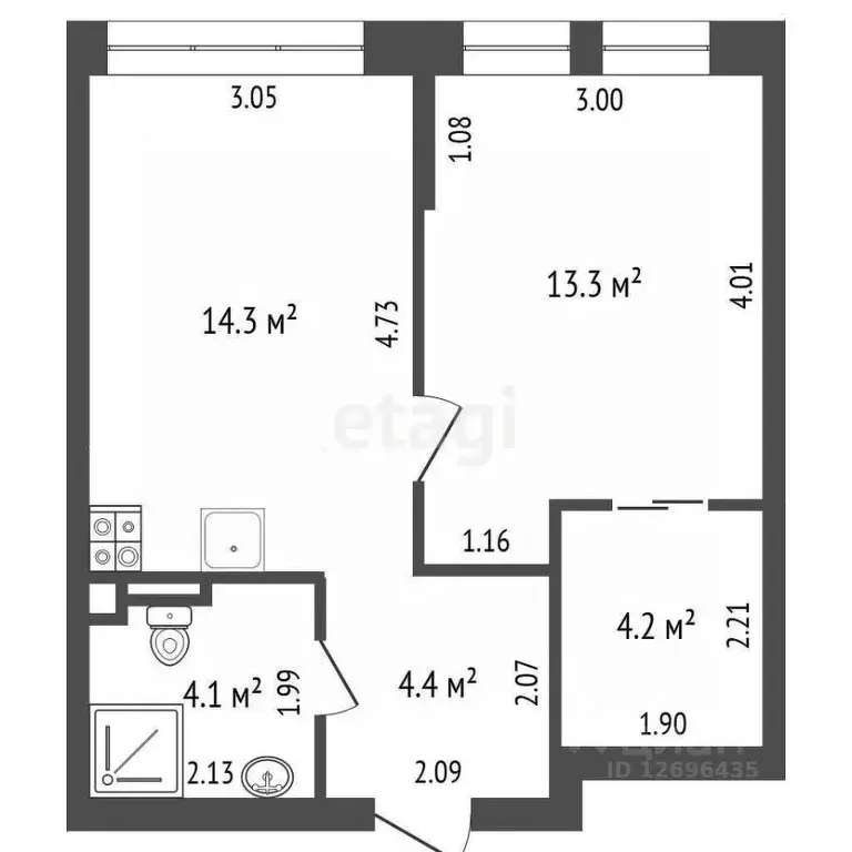 1-к кв. Москва бул. Веласкеса, 2 (41.3 м) - Фото 1