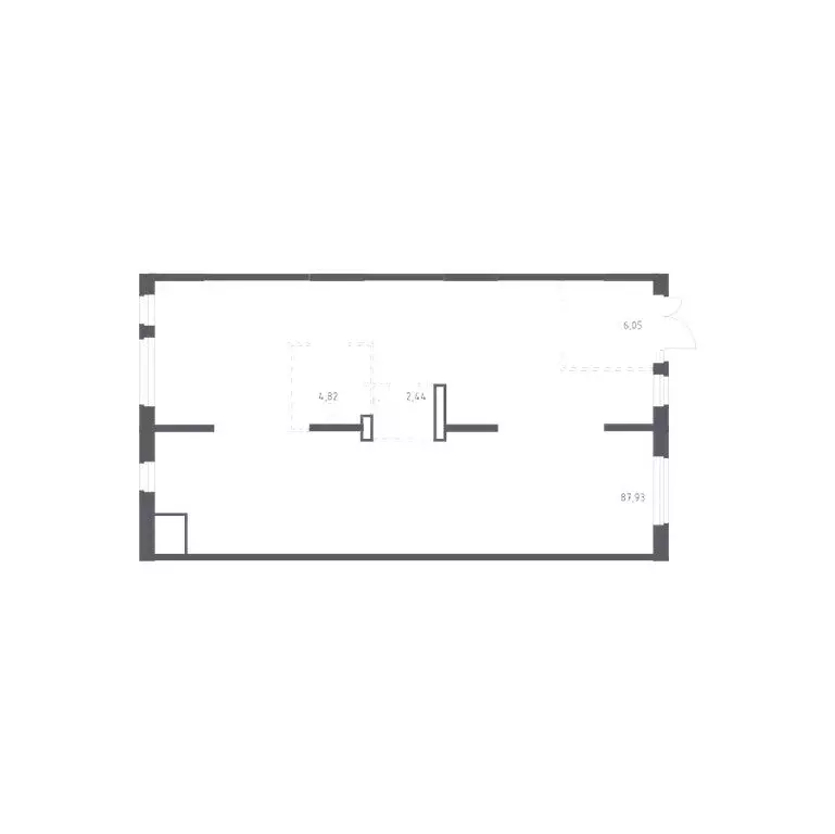 Помещение свободного назначения (101.24 м) - Фото 1