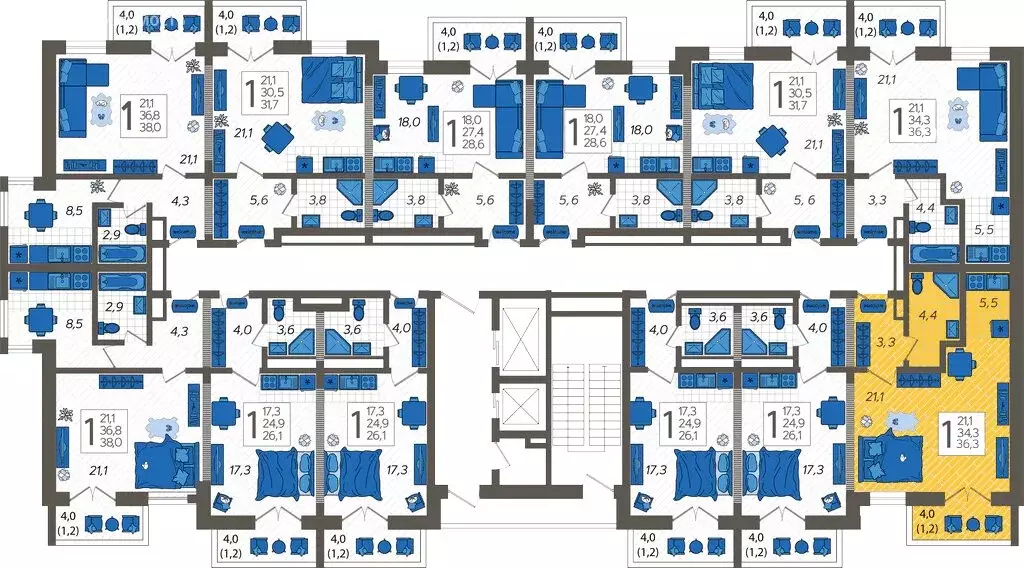 Квартира-студия: Сочи, улица Искры, 88с5 (37.3 м) - Фото 1