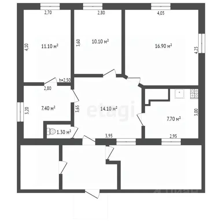 Дом в Кемеровская область, Прокопьевск ул. Павлова, 64 (69 м) - Фото 2