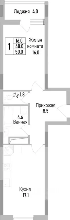 1-к кв. Липецкая область, Липецк Поколение жилой комплекс (50.0 м) - Фото 1