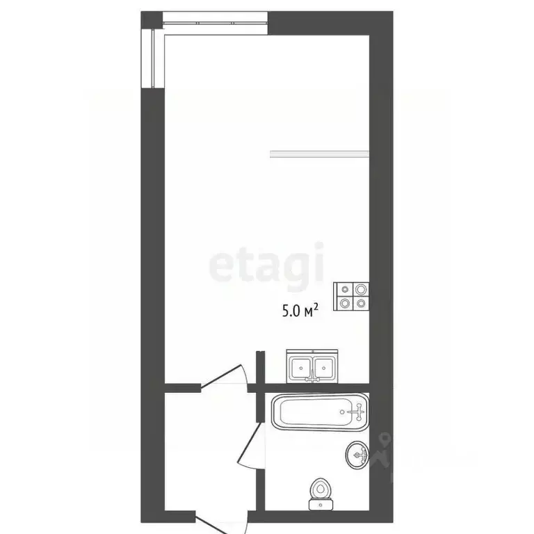 Студия Кемеровская область, Кемерово Ленинградский просп., 44 (27.3 м) - Фото 1