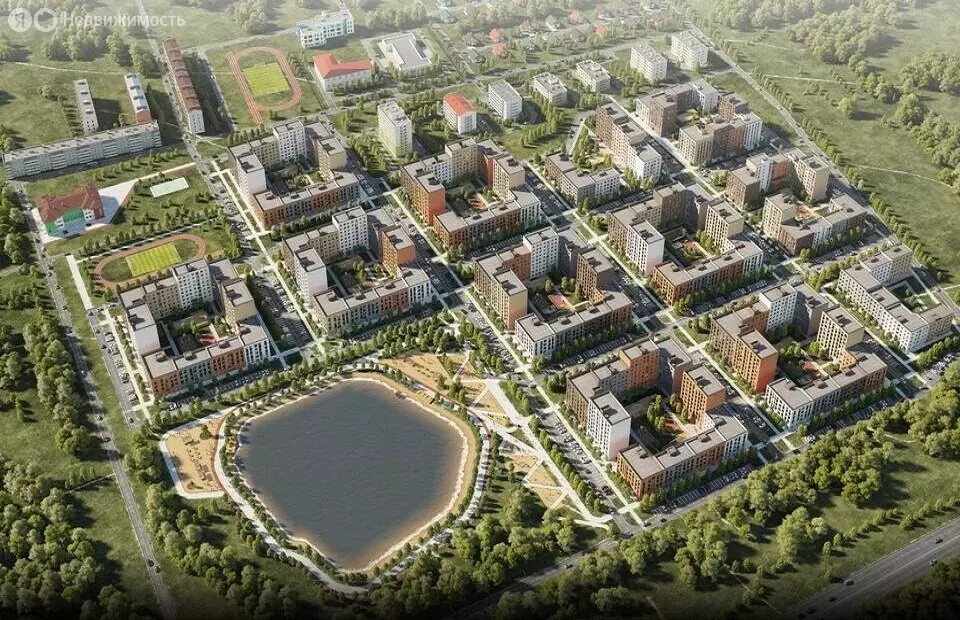 Квартира-студия: деревня Хохряки, Никитинская улица, 5 (29.5 м) - Фото 1