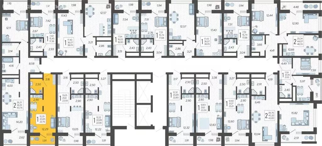 Квартира-студия: Сочи, жилой комплекс Кислород, 8 (22.76 м) - Фото 1