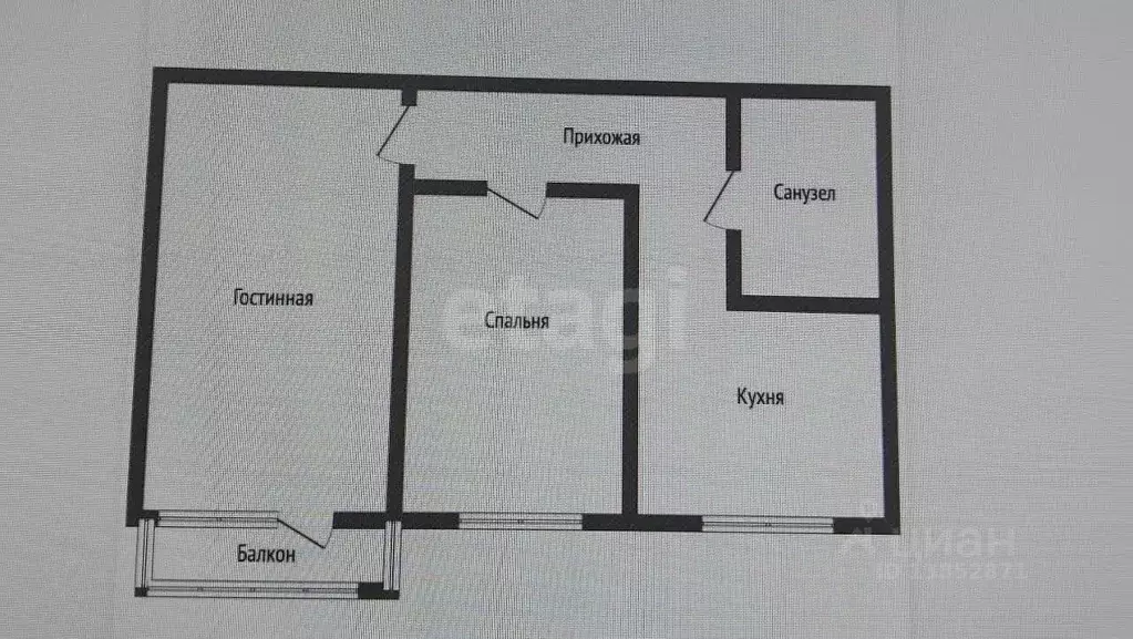 2-к кв. Приморский край, Владивосток Монтажная ул., 2А (44.5 м) - Фото 1