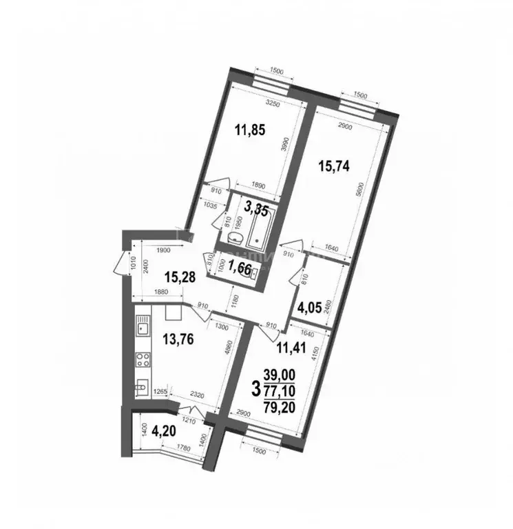 3-к кв. Владимирская область, Ковров ул. 9 Мая, 8 (79.2 м) - Фото 1