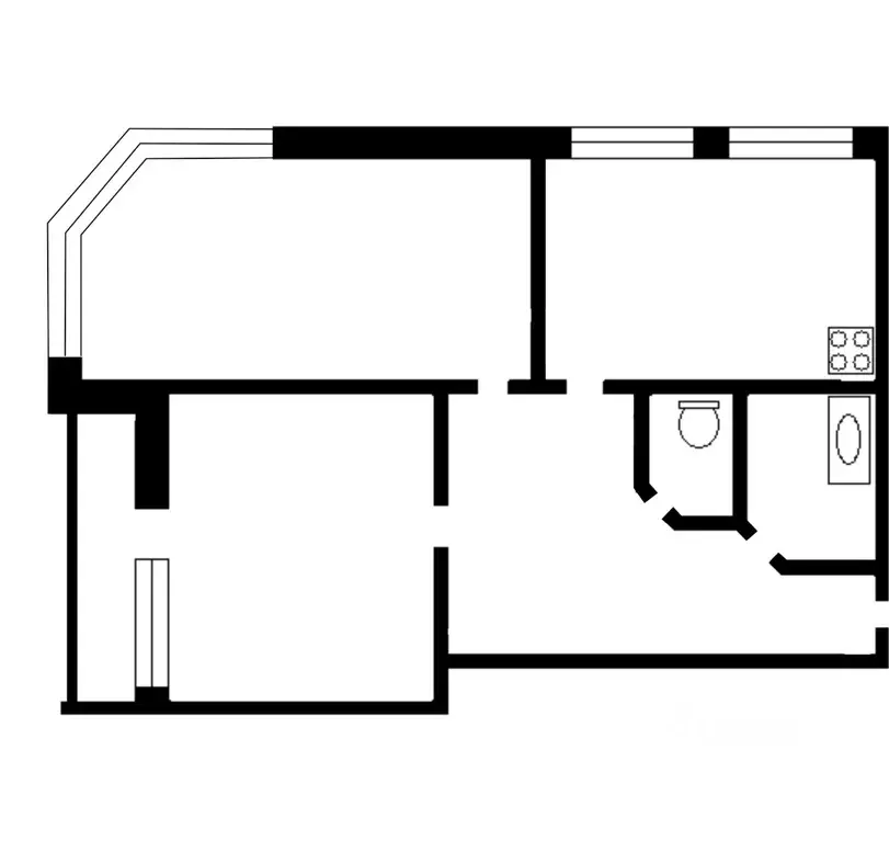 2-к кв. Татарстан, Казань ул. Рауиса Гареева, 100 (52.0 м) - Фото 2