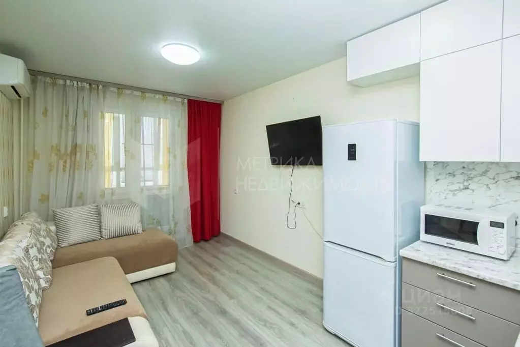 Студия Тюменская область, Тюмень ул. Новоселов, 107к1 (19.9 м) - Фото 1