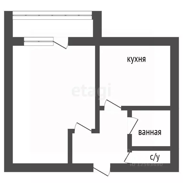 1-к кв. Воронежская область, Воронеж просп. Патриотов, 10 (31.0 м) - Фото 2