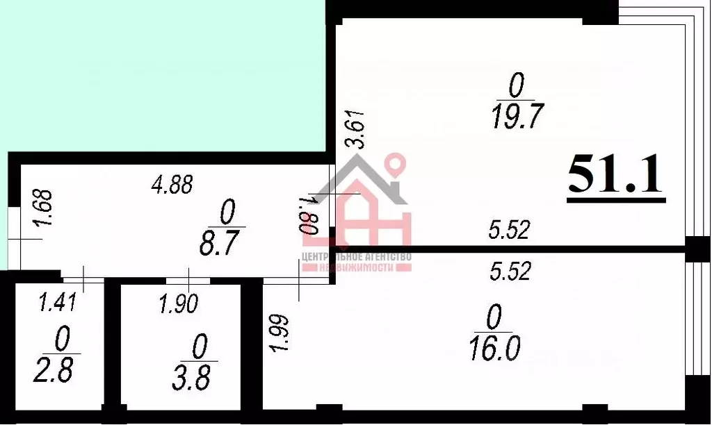 1-к кв. Ставропольский край, Ессентуки ул. Шмидта, 86 (50.4 м) - Фото 1