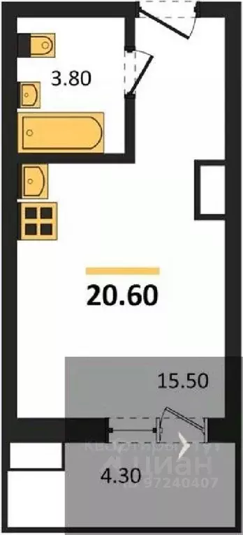 Студия Воронежская область, Воронеж Городские Истории жилой комплекс ... - Фото 0