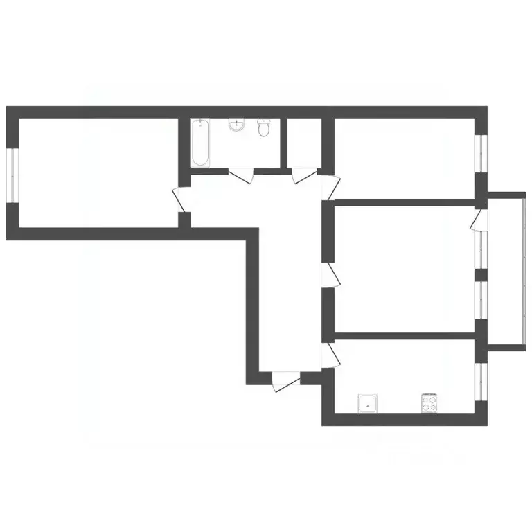 3-к кв. Тюменская область, Тюмень ул. Герцена, 55 (123.8 м) - Фото 2