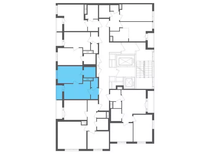 1-комнатная квартира: посёлок Шушары, Старорусский проспект, 3к1 (31.4 ... - Фото 2