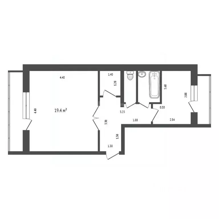 1-к кв. Красноярский край, Красноярск ул. Кочубея, 7 (28.4 м) - Фото 2